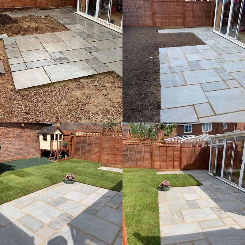 Turf and paving installation in Halstead Essex